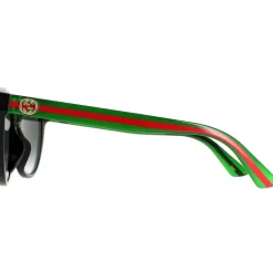 Butterfly Shiny Black Grey Nylon Gradient GG0713S Sunglasses