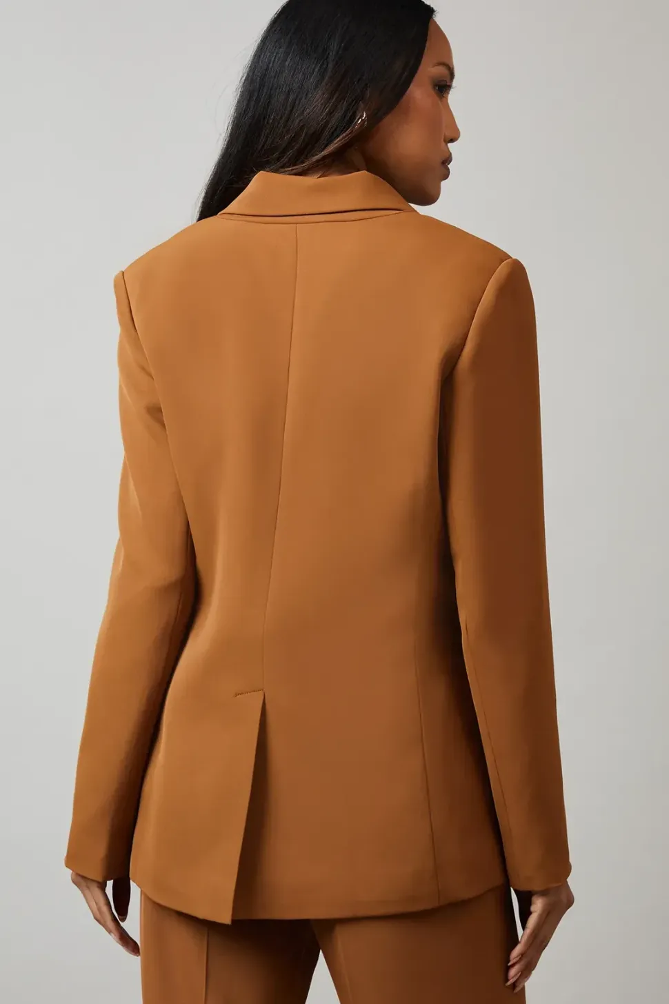 Button Detail Double Breasted Blazer