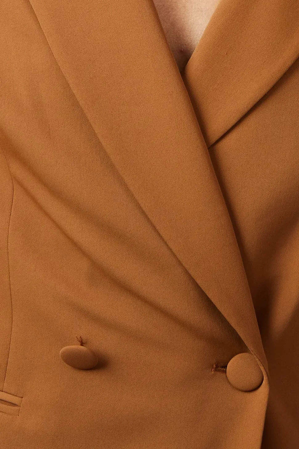 Button Detail Double Breasted Blazer
