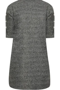Button Detail Mini Dress