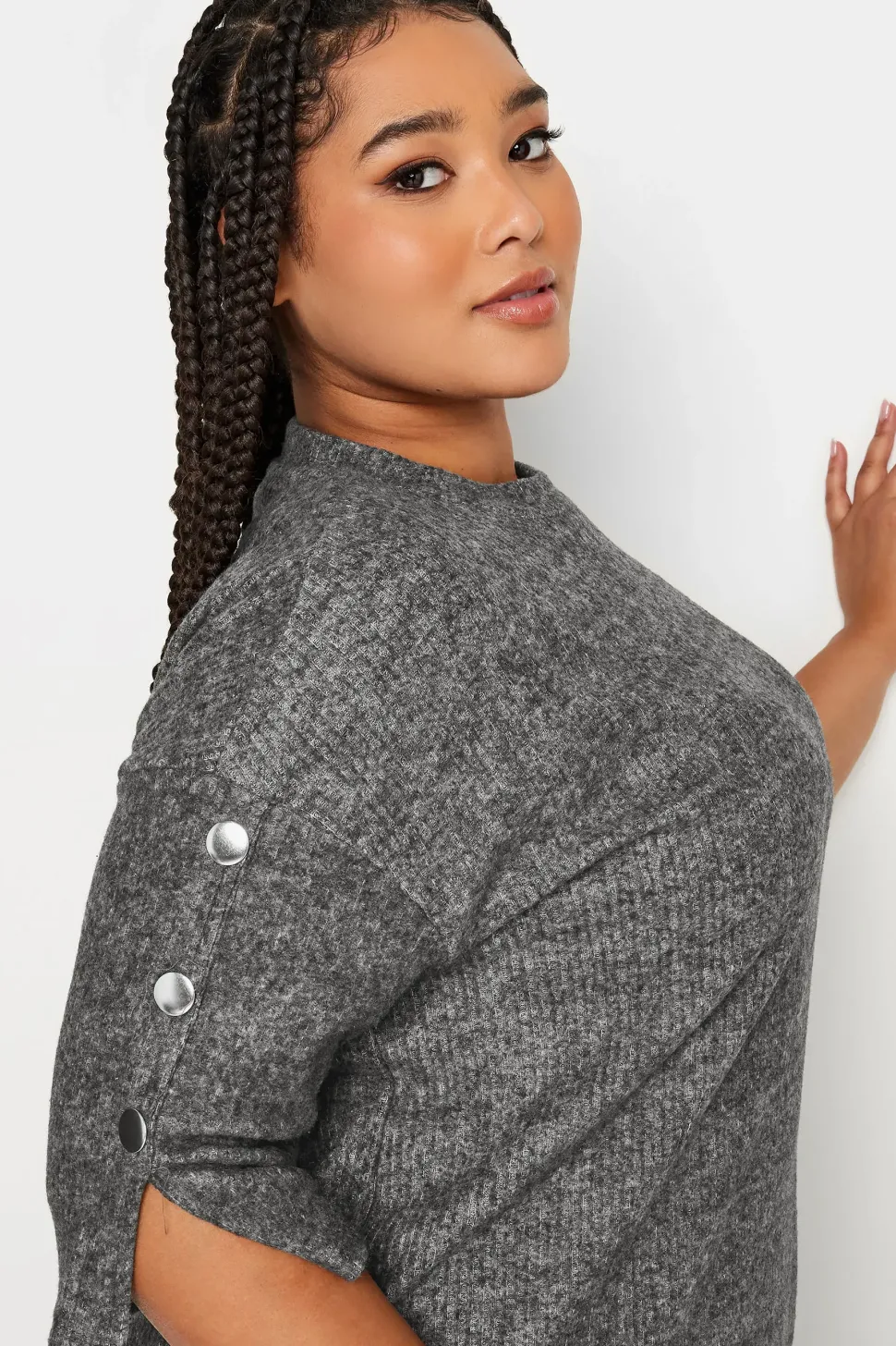 Button Detail Mini Dress