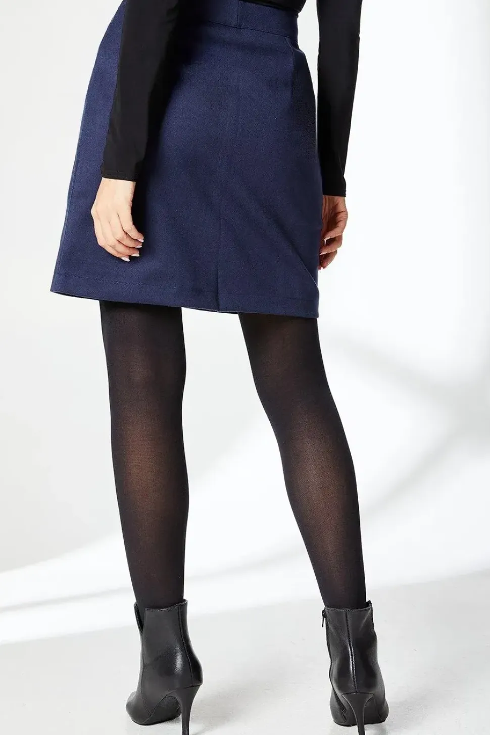 Button Detail Mini Skirt
