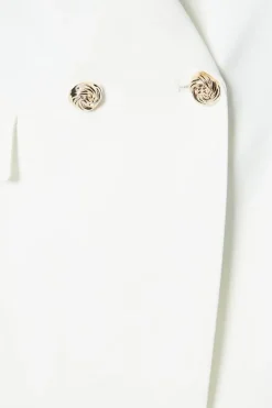 Button Detail Occasion Double Breasted Blazer
