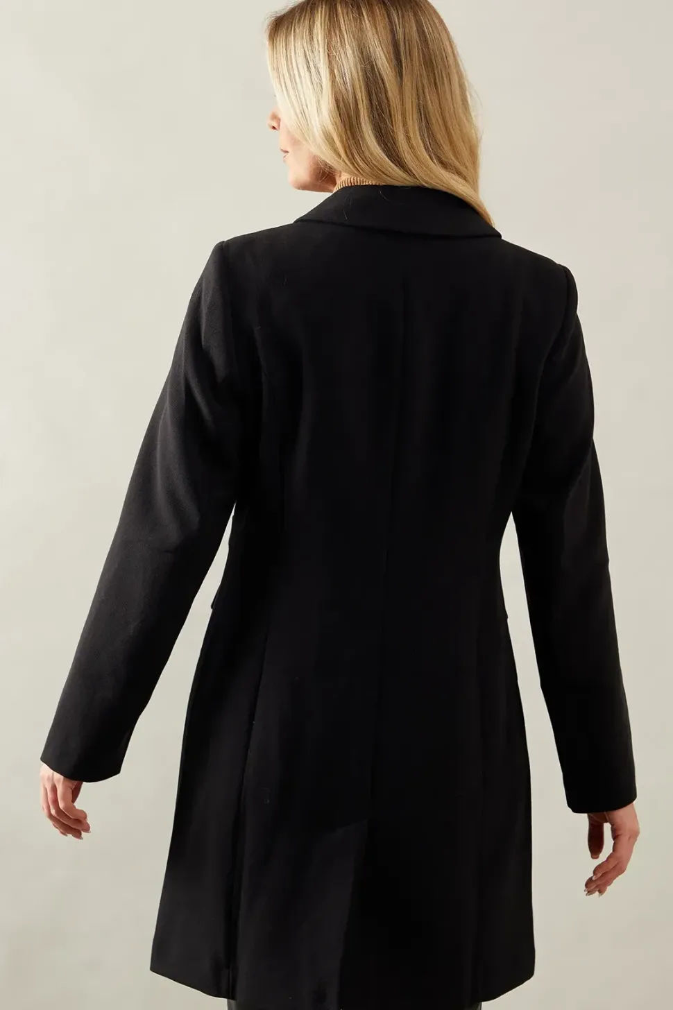 Button Detail Pea Coat