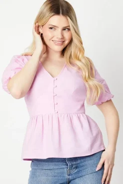 Button Front Blouse