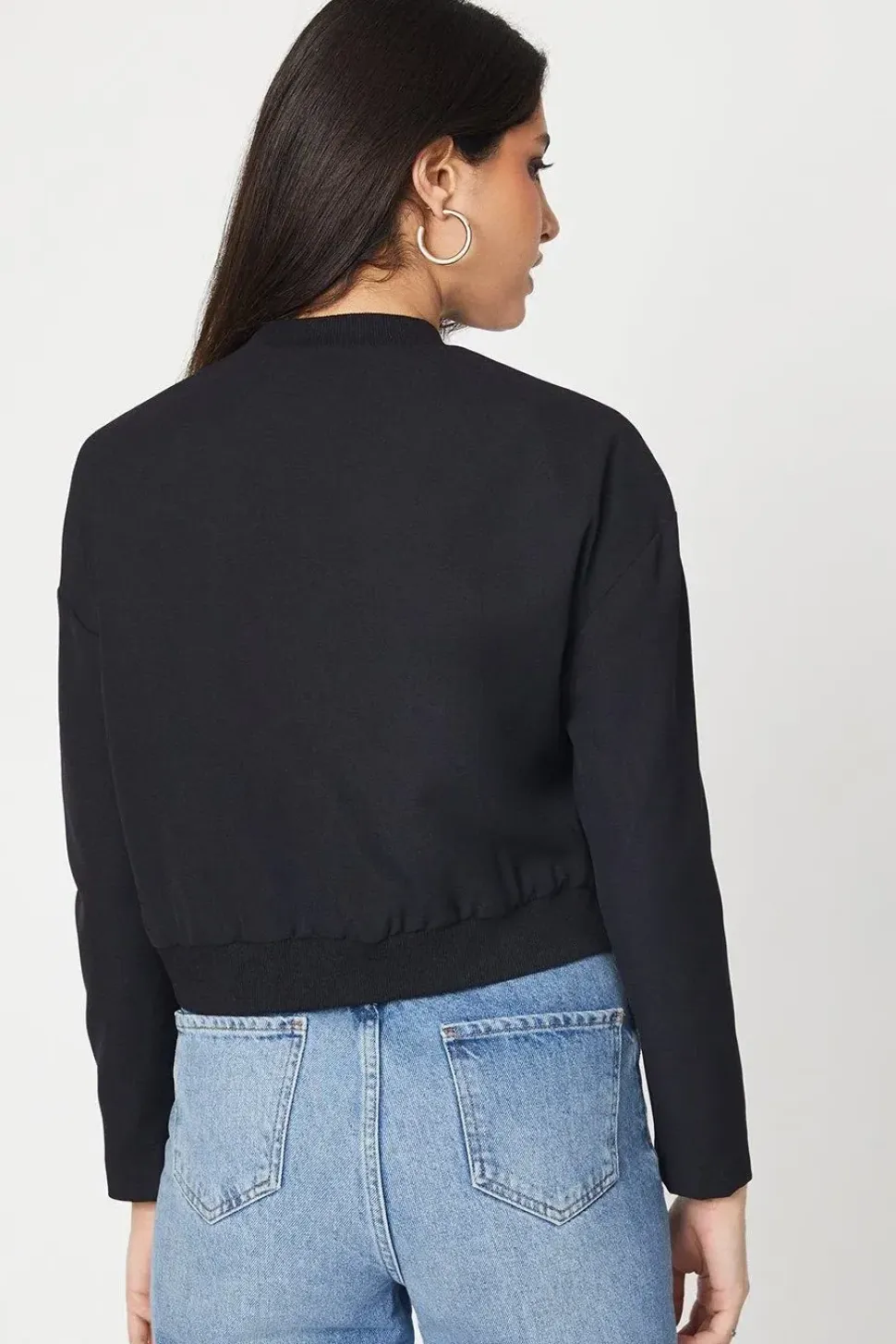 Button Front Bomber Jacket