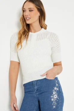 Button Front Knitted Polo