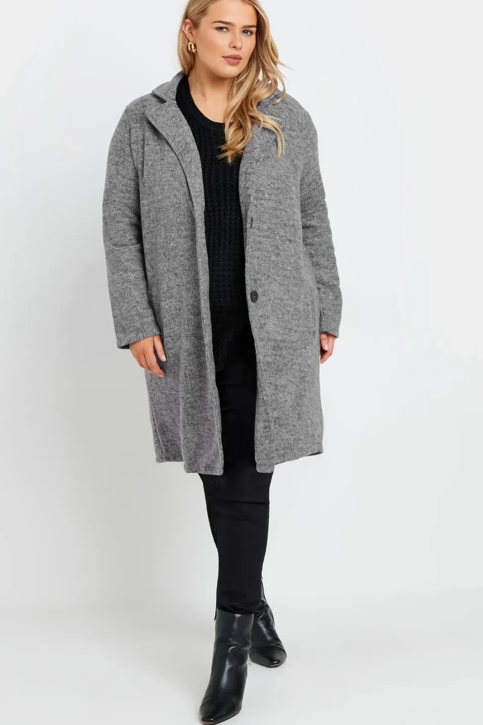 Button Front Midi Jacket