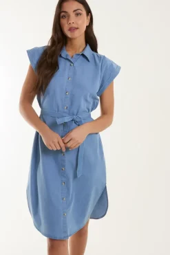 Button Front Shirt Dress