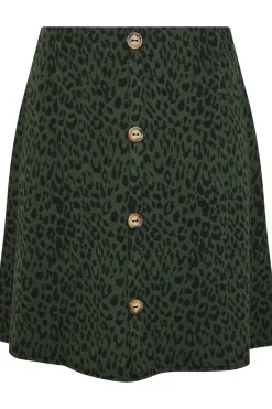 Button Front Skirt