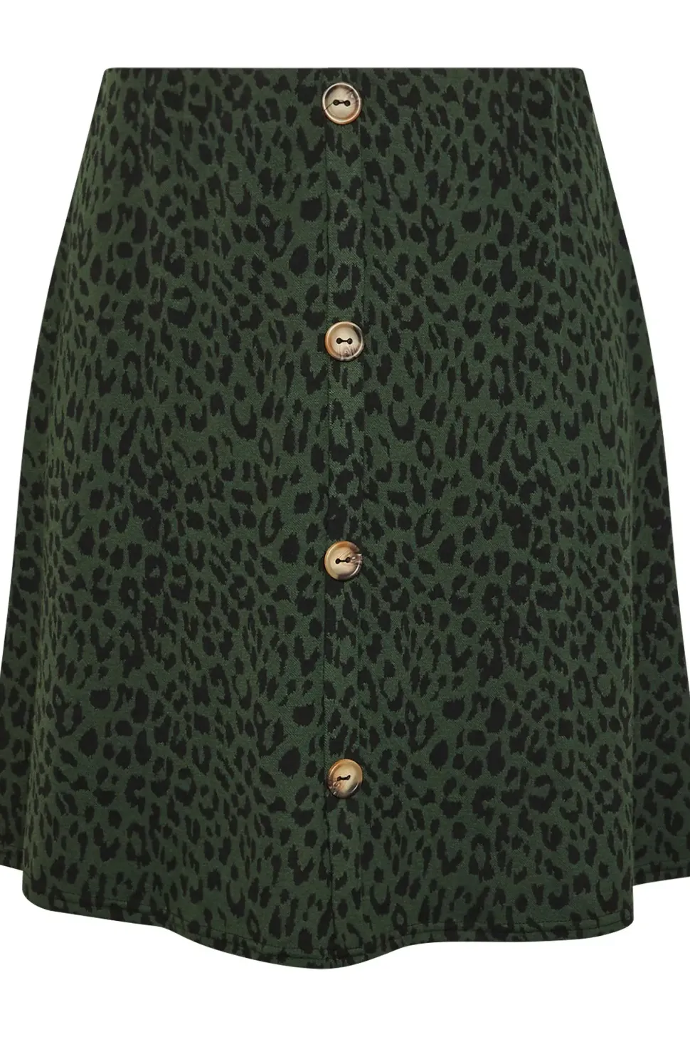 Button Front Skirt