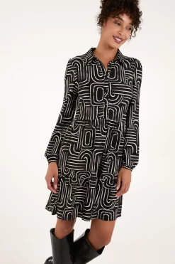Button Front Smock Dress