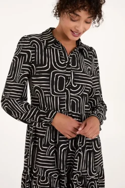 Button Front Smock Dress