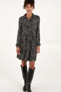 Button Front Smock Dress