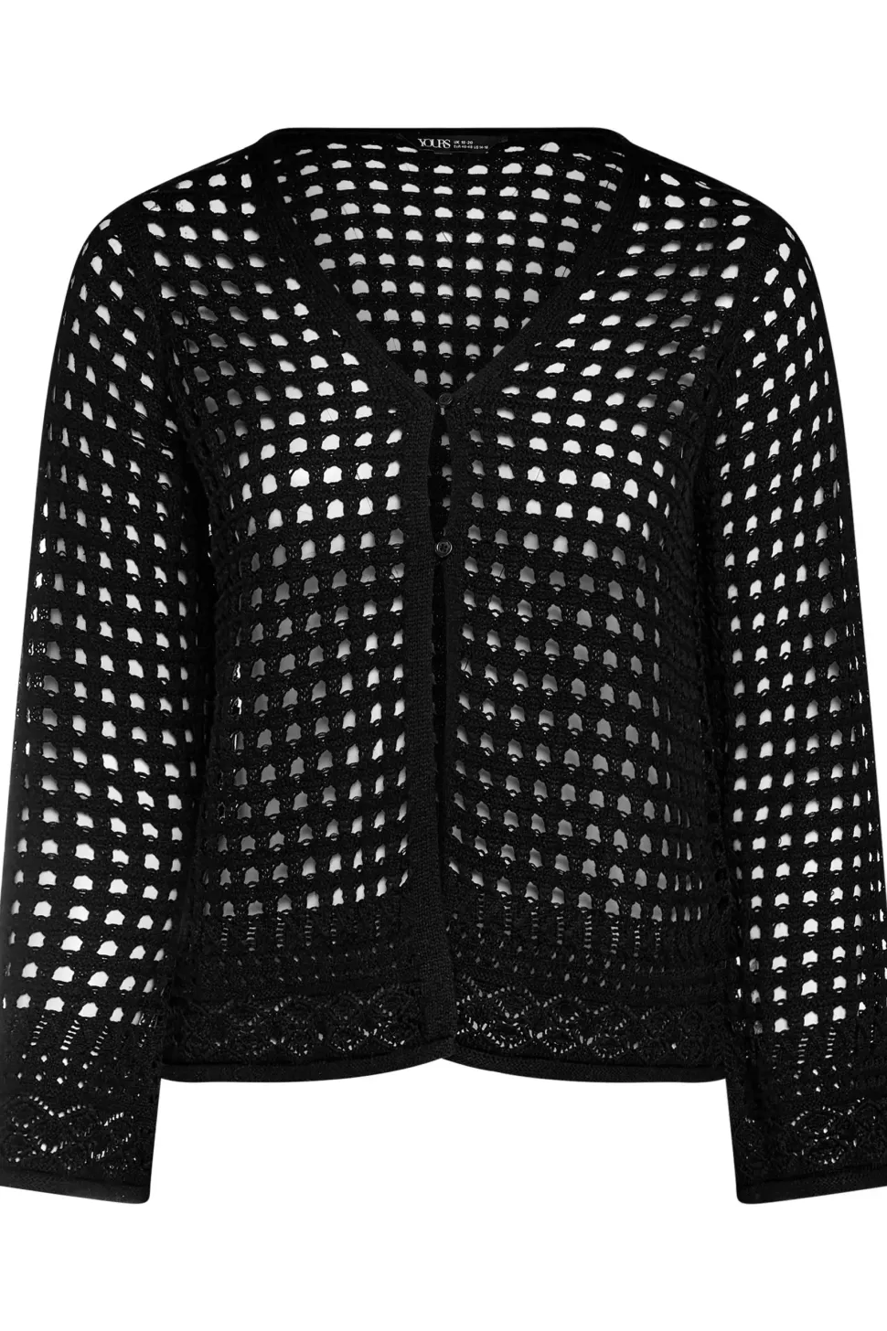 Button Through Crochet Cardigan