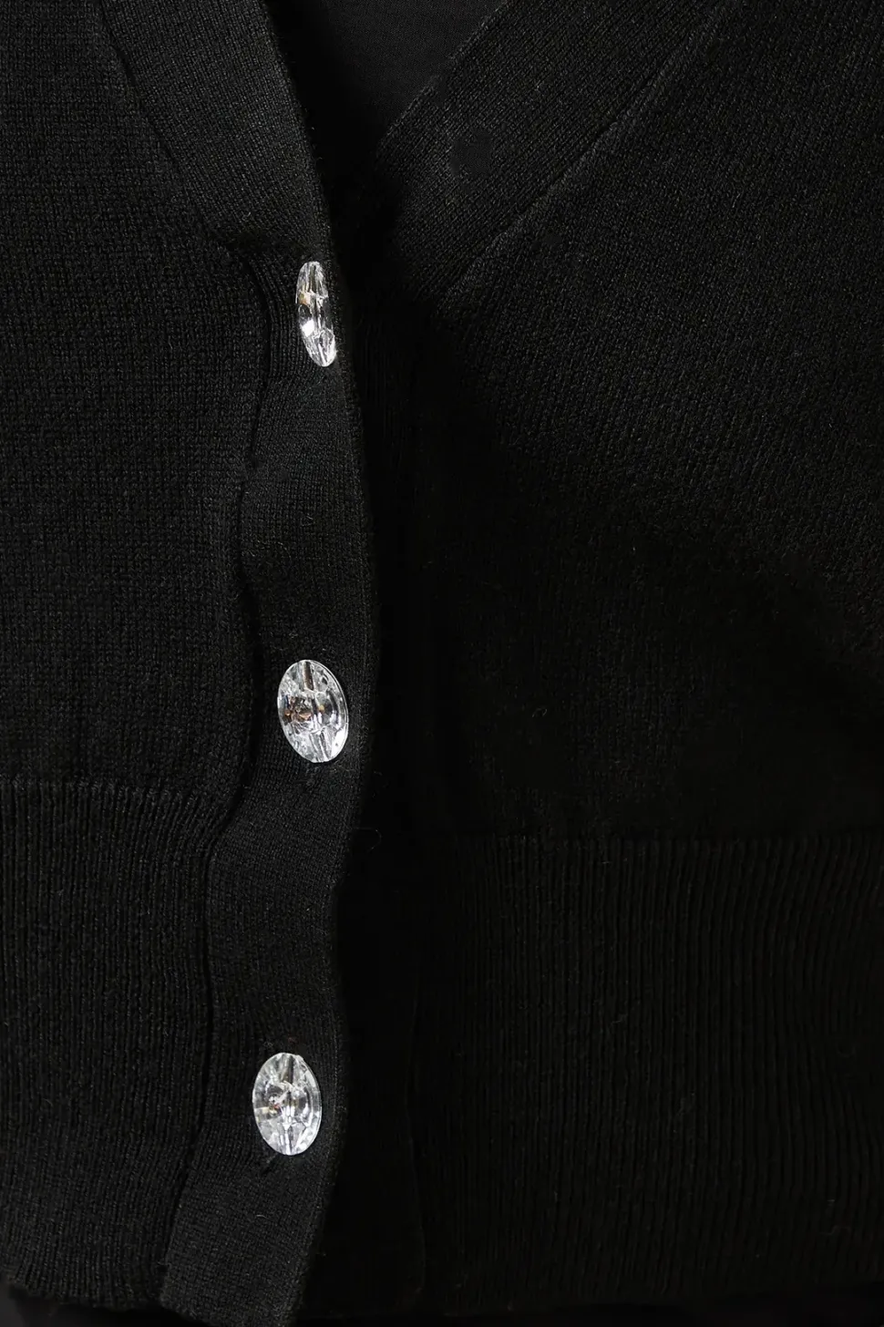 Button Through Cropped Cardigan
