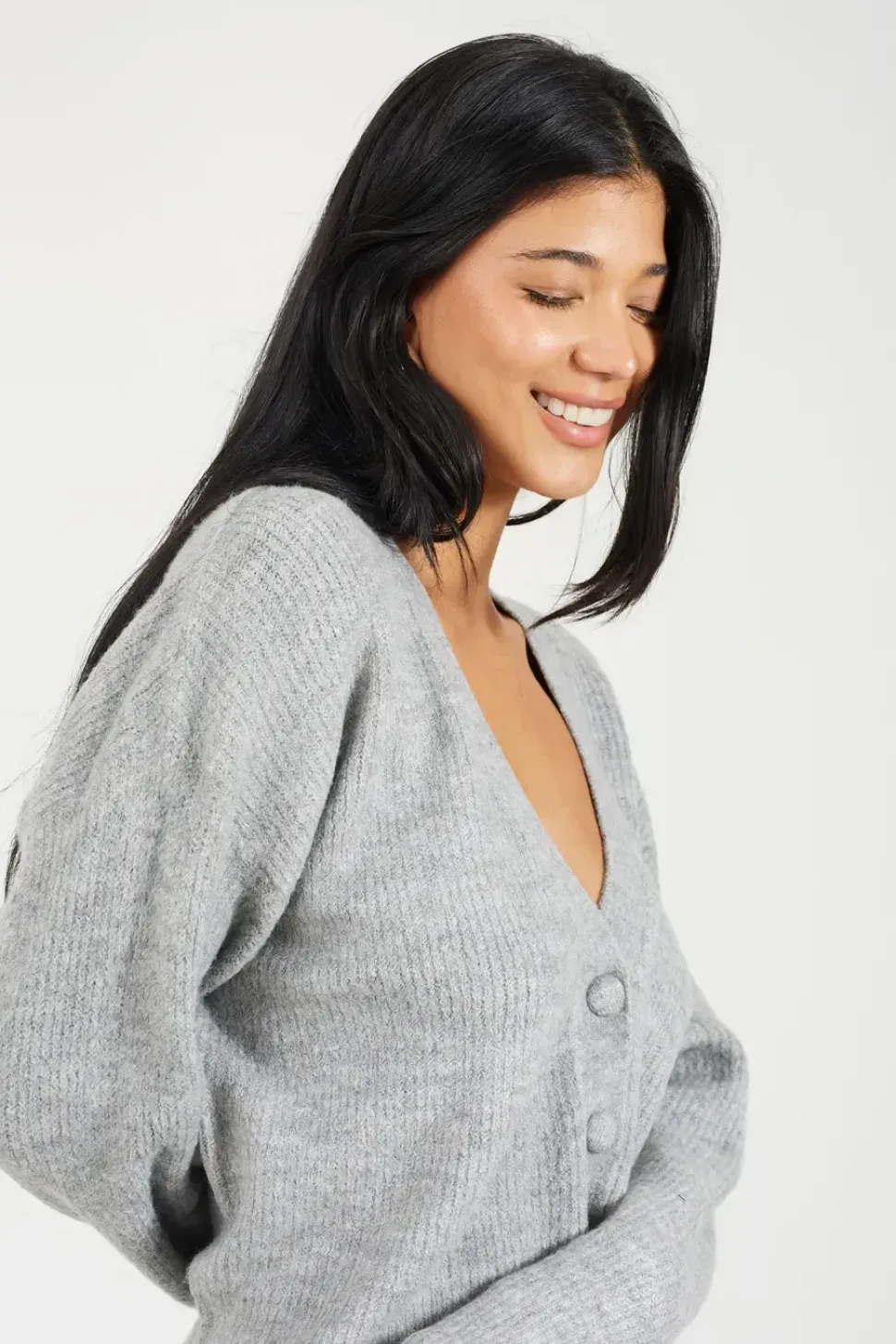 Button Through Soft Knit Cardigan