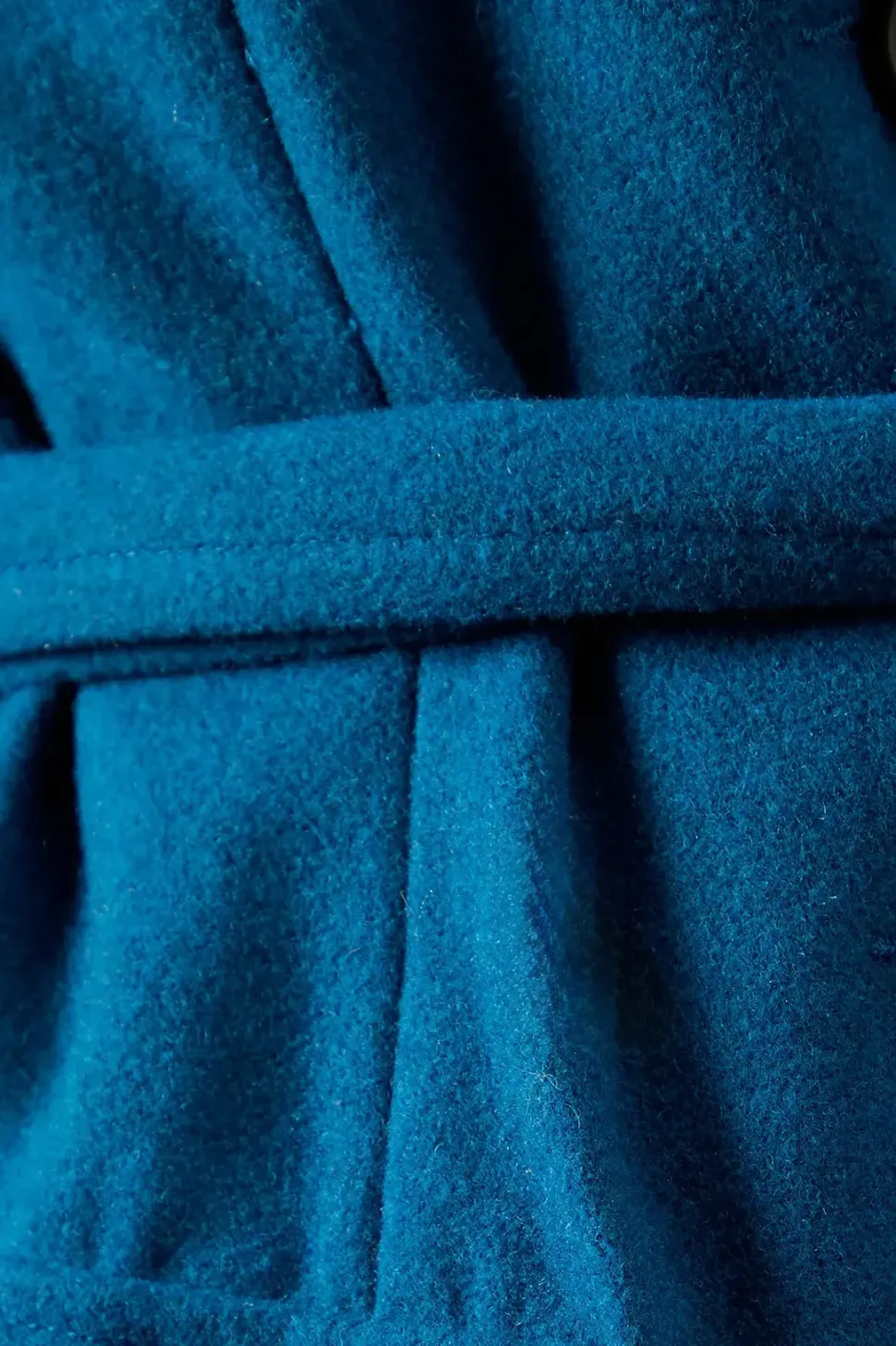 Button Through Wool Mix Fit And Flare Coat