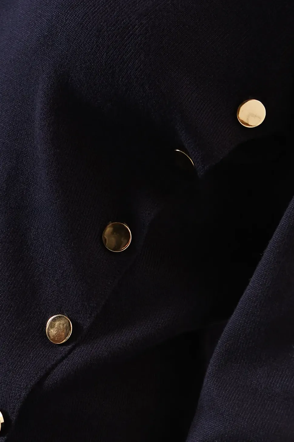 Button V Neck Jumper