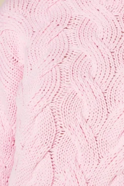 Cable Knit High Neck Jumper
