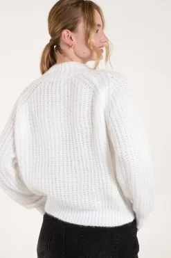 Cable Knit High Neck Jumper