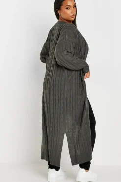 Cable Knit Maxi Cardigan
