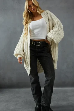 Cable Knit Oversized Cardigan
