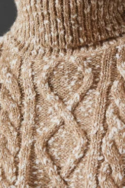 Cable Knit Roll Neck Jumper
