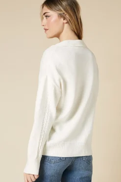 Cable Knitted Collared Jumper