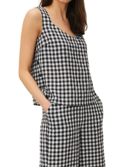 Calandra Gingham Top-Gingham