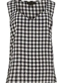 Calandra Gingham Top-Gingham