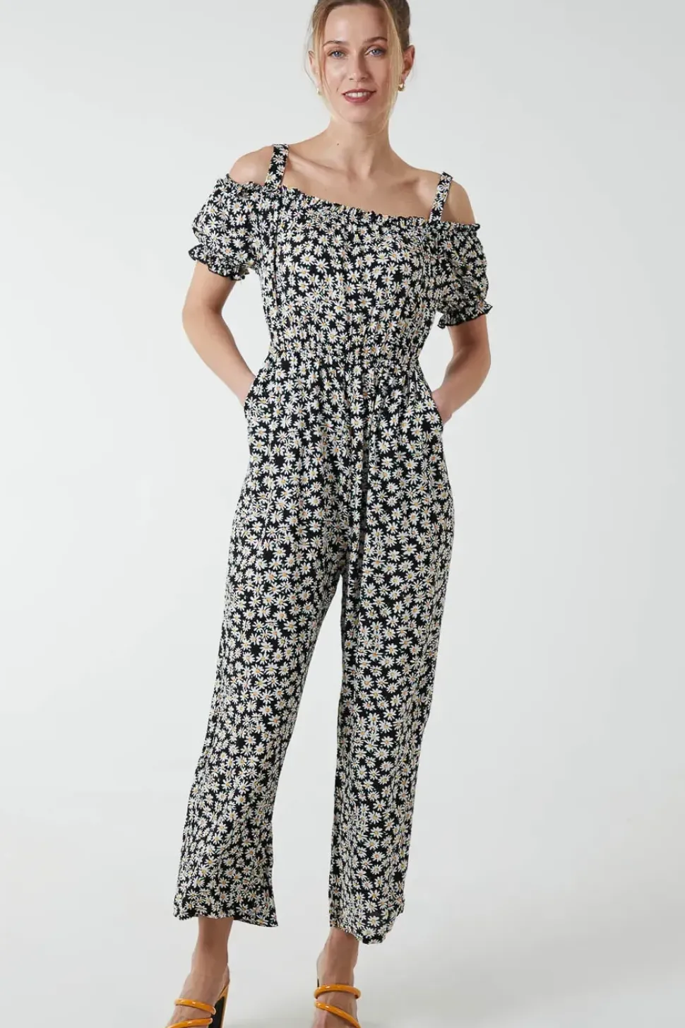 Cami Strap Bardot Daisy Jumpsuit