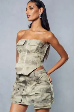 Camo Pocket Utility Mini Skirt