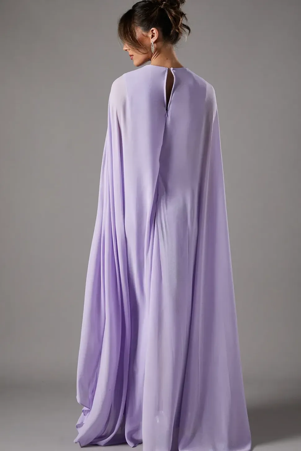 Cape Sleeve Maxi Dress