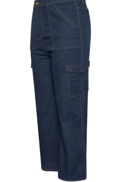 Cargo Pocket Straight Leg Jeans