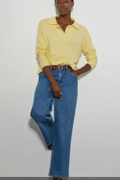 Carla Collar Jumper Yellow