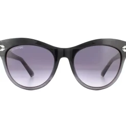 Cat Eye Black Grey Gradient Sunglasses