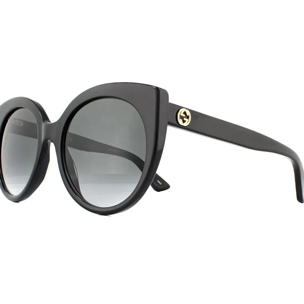 Cat Eye Black Grey Gradient Sunglasses