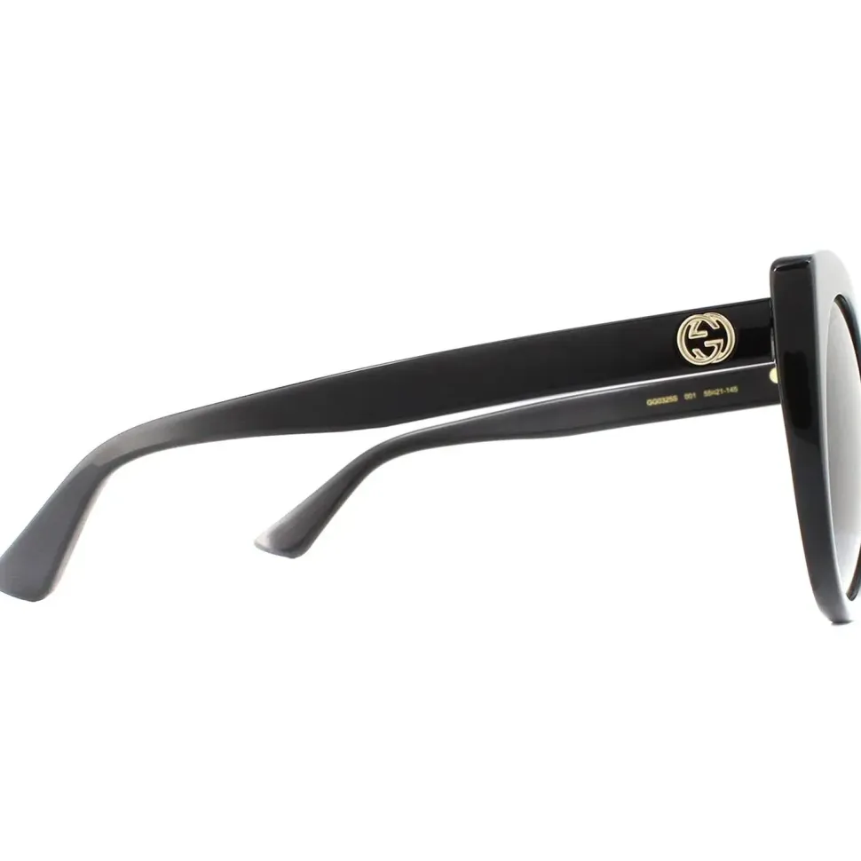 Cat Eye Black Grey Gradient Sunglasses