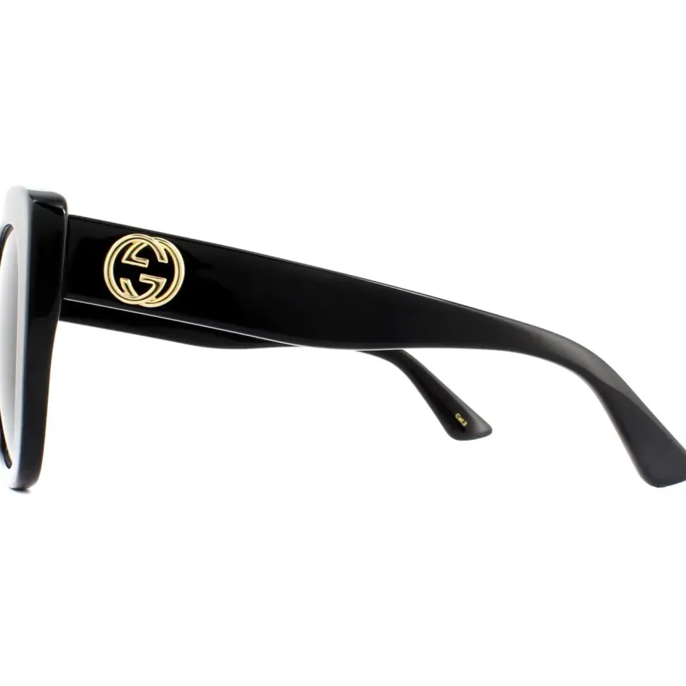 Cat Eye Black Grey Gradient Sunglasses