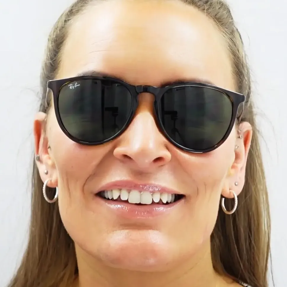 Cat Eye Black Grey Gradient Sunglasses