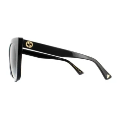 Cat Eye Black Grey Gradient Sunglasses GG0163SN