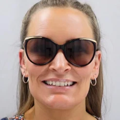 Cat Eye Dark Brown Brown Orange Gradient 5150 Sunglasses