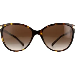 Cat Eye Dark Havana With Gold Detailing Brown Gradient BE4216 Sunglasses