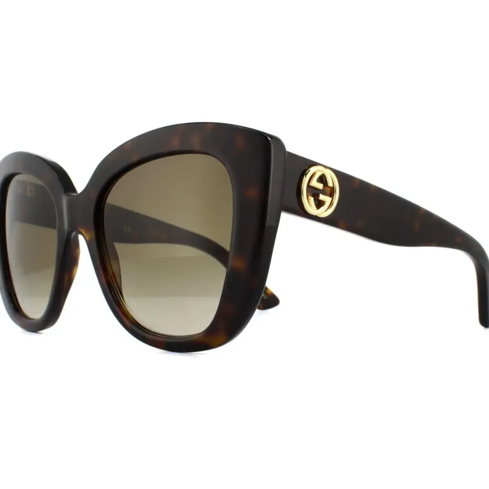 Cat Eye Havana Brown Gradient Sunglasses
