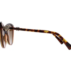 Cat Eye Havana Brown Transparent Brown Gradient Polarized BV8246B