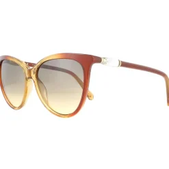 Cat Eye Light Brown Transparent Brown Gradient Sunglasses