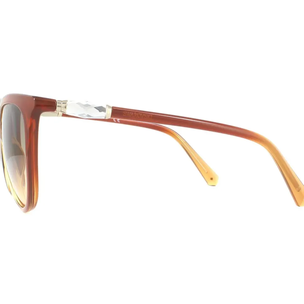 Cat Eye Light Brown Transparent Brown Gradient Sunglasses