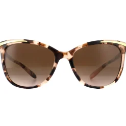 Cat Eye Pink Tortoise Dark Brown Gradient Sunglasses