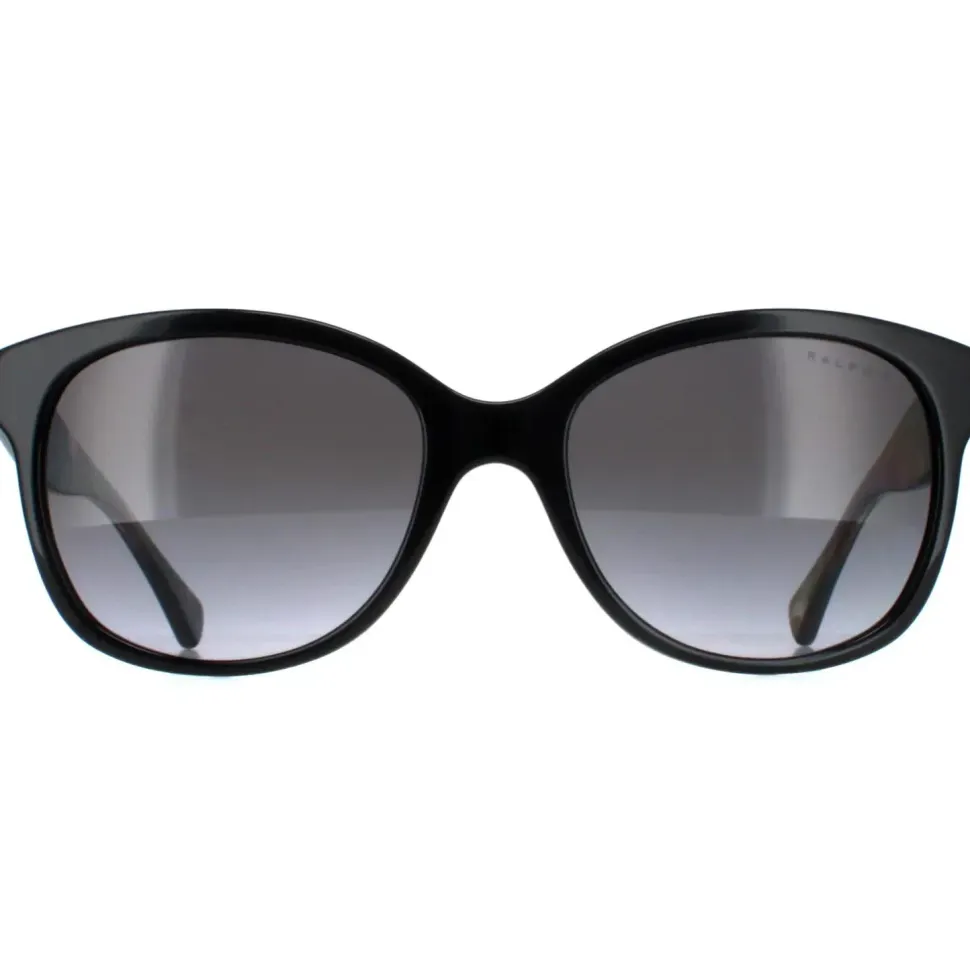 Cat Eye Shiny Black and Havana Grey Gradient Polarized RA5191